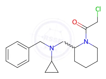 Chemical structure of 1-(2-((Benzyl(cyclopropyl)amino)methyl)piperidin-1-yl)-2-chloroethanone