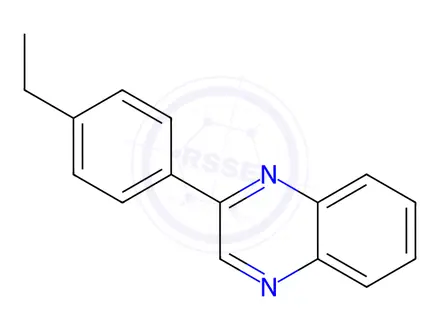 Chemical structure of Quinoxaline, 2-(4-ethylphenyl)-