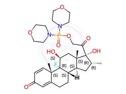 Chemical structure of Dexamethasone 23-Dimorpholinophosphinate