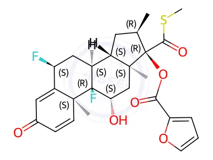 Chemical structure of Fluticasone Propionate Impurity 47