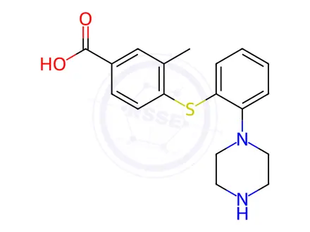 Chemical structure of Vortioxetine Hydrobromide Impurity 133 Monomer