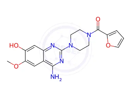 Chemical structure of 7-O-demethyl Prazosin