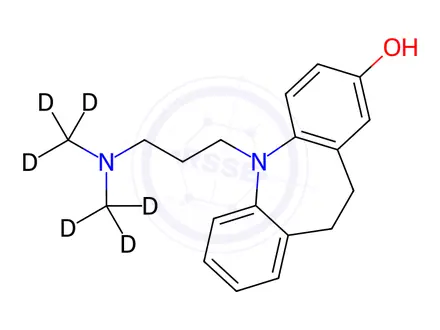 Chemical structure of 2-Hydroxy Imipramine-d6
