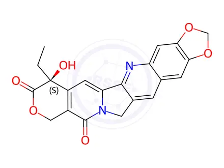 Chemical structure of 10,11-Methylenedioxy-20S-camptothecin