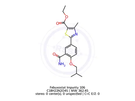 Chemical structure of Febuxostat Impurity 106