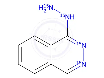 Chemical structure of Hydralazine-15N4 Hydrochloride