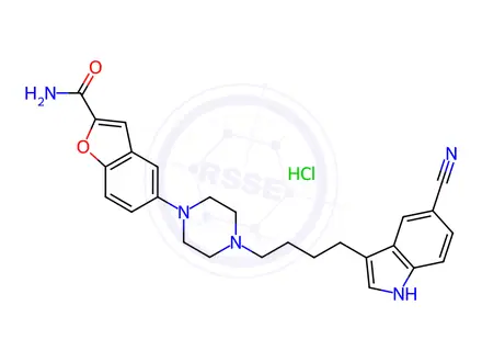 Chemical structure of Vilazodone(Hydrochloride)