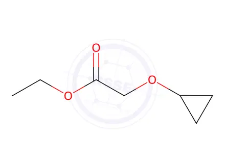 Chemical structure of Acetic acid, 2-(cyclopropyloxy)-, ethyl ester