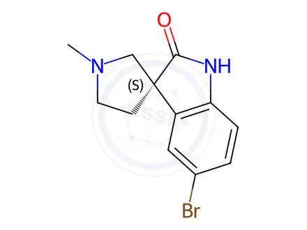 Chemical structure of (S)-5-Bromocoerulescine