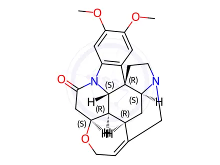 Chemical structure of Brucine