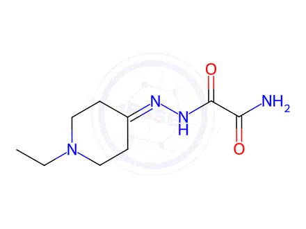 Chemical structure of Acetic acid, aminooxo-, (1-ethyl-4-piperidinylidene)hydrazide (9CI)