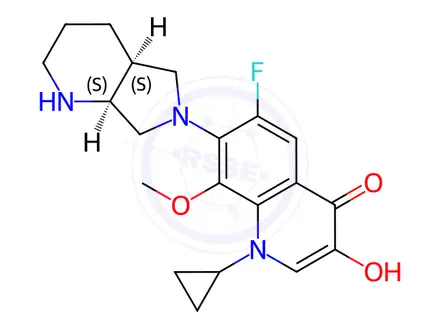 Chemical structure of Moxifloxacin Impurity 91