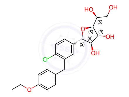 Chemical structure of Dapagliflozin Impurity 40