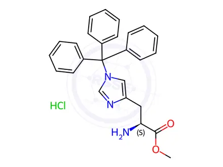 Chemical structure of H-His(1-Trt)-OMe · HCl
