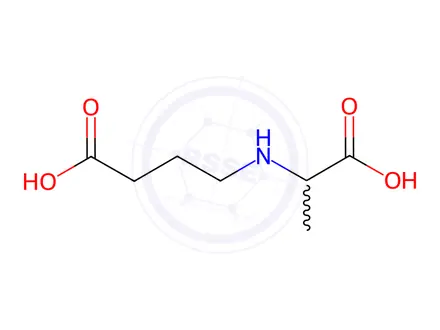 Chemical structure of Butanoic acid, 4-[(1-carboxyethyl)amino]-