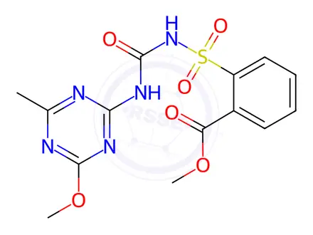 Chemical structure of Metsulfuron-methyl