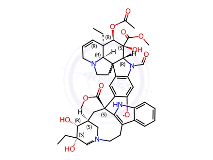 Chemical structure of Vincristine Sulfate EP Impurity A