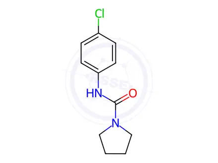 Chemical structure of N-(4-chlorophenyl)-1-pyrrolidinecarboxamide