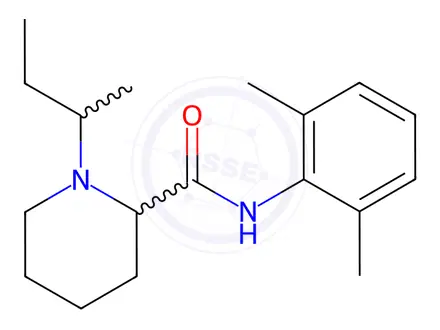 Chemical structure of Bupivacaine Impurity 2