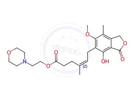 Chemical structure of Mycophenolate Mofetil Impurity C