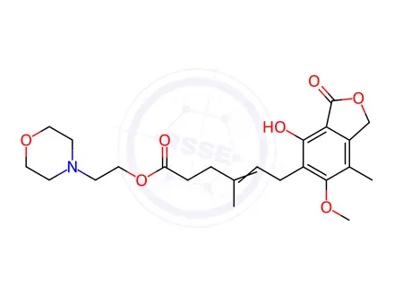 Chemical structure of Mycophenolate Mofetil Impurity 3