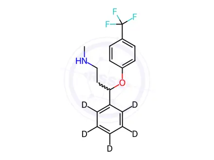 Chemical structure of Fluoxetine-d5 Oxalate