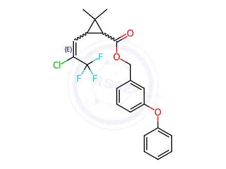 Chemical structure of Cypermethrin Impurity 6 (Mixture of Diastereomers)