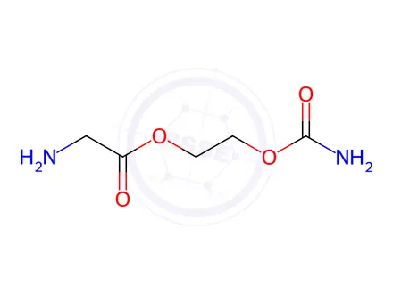 Chemical structure of Glycine, 2-[(aminocarbonyl)oxy]ethyl ester (9CI)