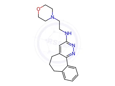 Chemical structure of morpholineoethylamino-3-benzocyclohepta(5,6-c)pyridazine