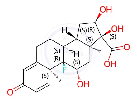 Chemical structure of Triamcinolone Acetonide Impurity 23