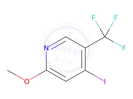 Chemical structure of 4-Iodo-2-methoxy-5-(trifluoromethyl)pyridine