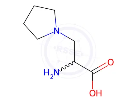 Chemical structure of 2-Amino-3-(pyrrolidin-1-yl)propanoic acid dihydrochloride