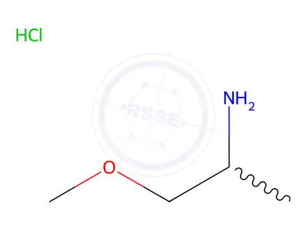 Chemical structure of 1-methoxypropan-2-amine hydrochloride