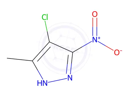 Chemical structure of 4-Chloro-3-methyl-5-nitro-1H-pyrazole