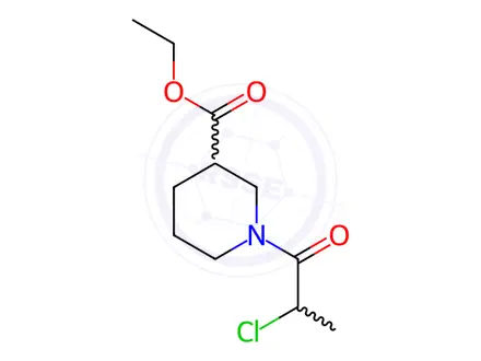 Chemical structure of Ethyl 1-(2-chloropropanoyl)piperidine-3-carboxylate