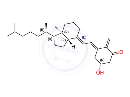 Chemical structure of 1-Keto-vitamin D3
