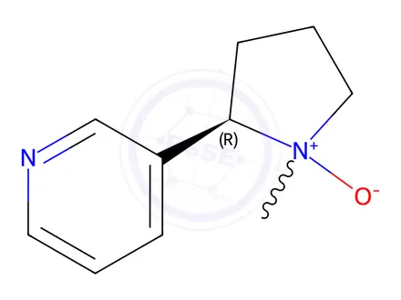 Chemical structure of (2R)-1-Methyl-2-(pyridin-3-yl)pyrrolidine 1-oxide
