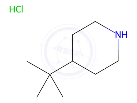 Chemical structure of 4-tert-Butyl-piperidine hydrochloride