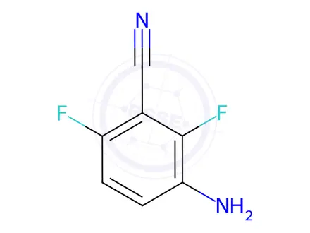 Chemical structure of 3-Amino-2,6-difluorobenzonitrile