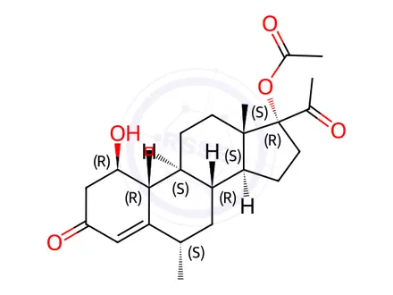 Chemical structure of Medroxyprogesterone Acetate Impurity 15