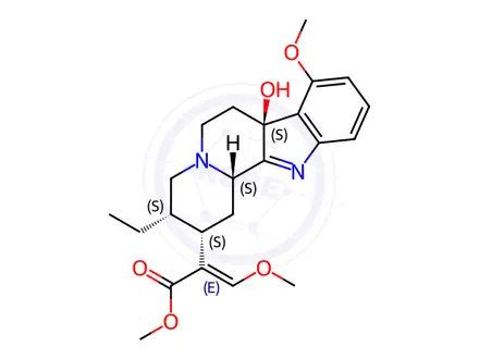 Chemical structure of 7-Hydroxy Mitragynine
