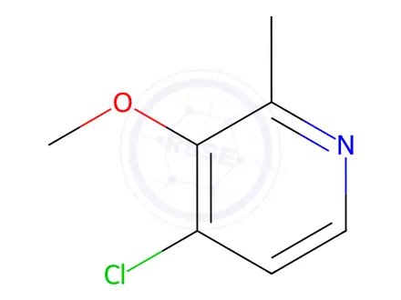 Chemical structure of 4-Chloro-3-methoxy-2-methyl-pyridine