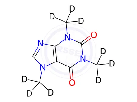 Chemical structure of Caffeine D9