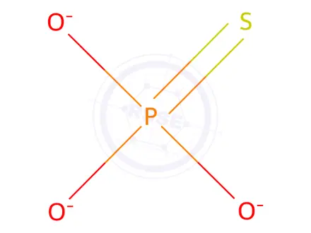 Chemical structure of Sodium thiophosphate hydrate