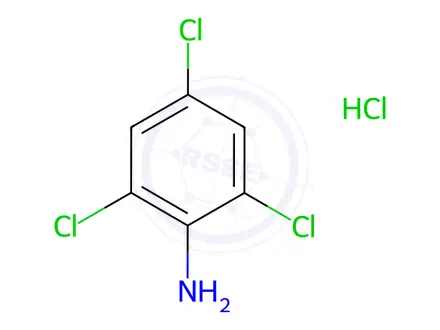 Chemical structure of 2,4,6-Trichloroaniline hydrochloride