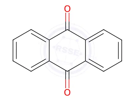 Chemical structure of Anthraquinone