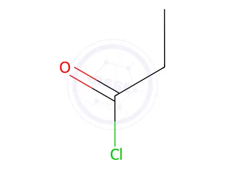 Chemical structure of Propionyl Chloride