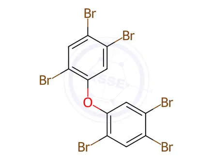 Chemical structure of PBDE 153