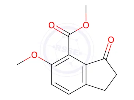 Chemical structure of Methyl 6-methoxy-1-indanone-7-carboxylate