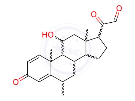 Chemical structure of Methylprednisolone Acetate EP Impurity D
